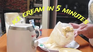 make icecream in 5 minutes kuriskurisvlog nofree hizer icecream [upl. by Griseldis992]