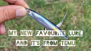 Best session all season top water action on a Temu lure [upl. by Anassor]