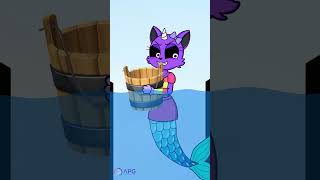 Good mermaid Pony was helped and given Diamond 🙏💎 Bad Catnap ✨ shorts Story Stories [upl. by Nittirb335]