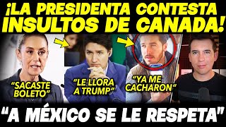 SAN LUNES CLAUDIA AMANECIO BRAVA ¡RESPONDE INSULTOS DE CANADA SAMUEL HASTA EL CUELLO [upl. by Lisk]