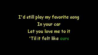 Break Up In The End Cole Swindell Karaoke Version JM [upl. by Melanie705]