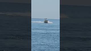 BOAT SPEEDING IN THE GULF OF MEXICO TOWARDS FLORIDA BOAT INLET – VENICE FLORIDA ACTION [upl. by Altis]