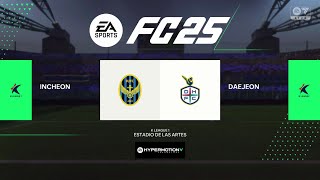 FC 25  K LEAGUE 2024 37R INCHEON UNITED vs DAEJEON HANA [upl. by Sihunn]