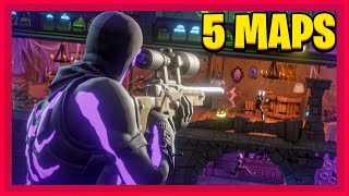 5 SNIPERS vs RUNNERS fortnite maps CODES in Chapter 4 Fortnite Creative [upl. by Shandra]