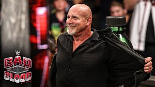 Goldberg jumps the barricade to confront Gunther Bad Blood 2024 highlights [upl. by Macguiness]