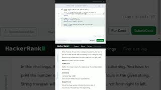 Hackerrank  Python  string  Find a string  hackerranksolutions codehacker shorts [upl. by Joachim]