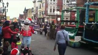 The Wilmington Blue Rocks Mascot Rocky Makes an Appearance at the Jaycees Christmas Parade [upl. by Yna]