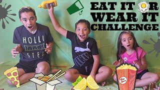 Eat it or wear it challenge Watch till the end to see who gets pranked [upl. by Eilssel]