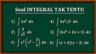 Kumpulan soalsoal integral tak tentu [upl. by Ezeerb]