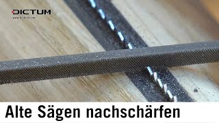 Sägen schärfen Einfach Gut erklärt dictum woodworking [upl. by Droffilc194]