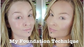 Technique  POWDER Foundation Concealer Contour Blush and Bronzer [upl. by Brill]