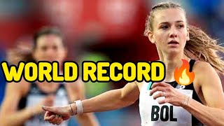 Full Race Femke Bol Break 400m World Record in Dutch indoor Championship [upl. by Nyrac]