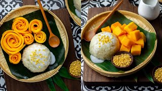 Mango sticky rice  Authentic and easy mango sticky rice recipe  Instant pot [upl. by Talie939]