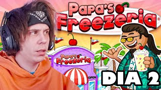 DIA 2 EL MEJOR HELADERO😂 RUBIUS juega PAPAS FREEZERIA  DIRECTO COMPLETO  010224 [upl. by Schaab636]