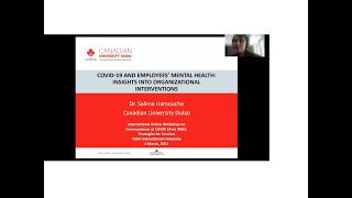 Impact of Covid 19 on the stress level of employees  Assist Prof Dr Salima Hamouche [upl. by Hatnamas966]