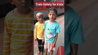 Train Safety at Railway stationamp platform railway travel railwaysafety safetyfirst viralshorts [upl. by Llerrehc]