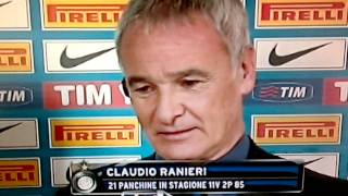 InterBologna 03 Ranieri Chiede Scusa a Moratti e Tifosi Dopo Gara 17022012 [upl. by Zeni]