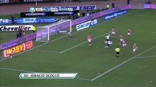 Gol de Scocco River 3  Newell´s 3 Torneo Inicial Sexta Fecha Fútbol Para Todos [upl. by Alyakam]