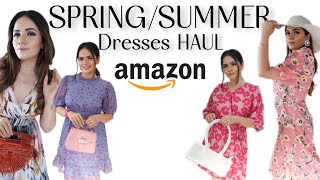 SpringSummer Dress Haul Ft Amazon  6 Dresses under Rs 5000 [upl. by Evey800]