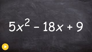 Factoring Polynomials using box method [upl. by Elleynad128]