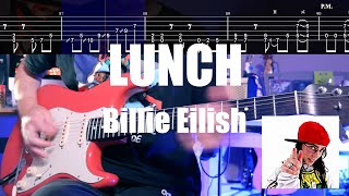 【TABS】LUNCH  Billie Eilish Guitar Cover【Play Along】 [upl. by Hedi118]