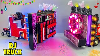 Diy Mini Wedding Old Dj Road Lights Gadi Wala Dj Dj Loading Truck  Decoration light Mini Dj Truck [upl. by Eddie]