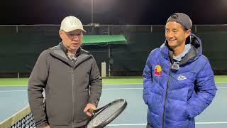 COACH CHRIS AND I TEST NEW 2024 YONEX EZONE 98 AND 100 BLACK  IS IT REALLY THE SAME AS THE BLUE [upl. by Maryjo]