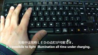 LogicoolLogitech Wireless Illuminated Keyboard K800 開封後after Unbox使用 [upl. by Amsirac345]