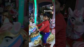 Horse 🐎 Ride at exhibition ytshorts happiness rider [upl. by Hoem339]