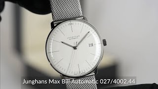 Junghans Max Bill Automatic 027400244 [upl. by Trebeh]