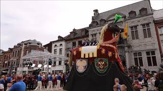 Ducasse dAth 2018  Cheval Bayard Rivers of Babylon  Fanfare de Huissignies [upl. by Loreen]