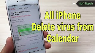 How to Delete iPhone spam calendar virus Easy and Simple [upl. by Gonta266]