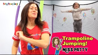 Jumping Song for Kids  Trampoline Jumping Childrens Song by Patty Shukla  Trampoline Moves  Jump [upl. by Nagrom198]