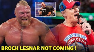 😱 Brock Lesnar Not Coming In WWE John Cena Plans Revealed [upl. by Rehtaef]