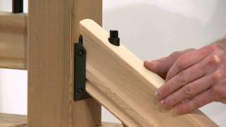 How to Install a Rail Simple Traditional Stair Railing Kit [upl. by Etteiluj]