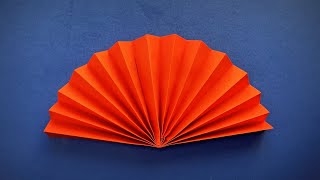 Comment faire un éventail en papier  Eventail Origami [upl. by Ruckman]