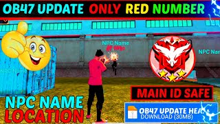 OB47 Update Npc Name Config File  FF Drag Auto Headshot Npc Name Config File  FF Npc Name Config [upl. by Acinhoj]