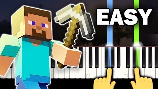 Minecraft  Wet Hands  VERY EASY Piano tutorial [upl. by Agemo]