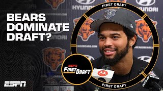 Did the Chicago Bears win the 2024 NFL Draft  NFC North Draft Grades  First Draft 🏈 [upl. by Brubaker]