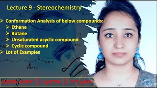 Stereochemistry  Conformation Analysis of Butane  CSIRNETGATEIITJAM [upl. by Trillby]