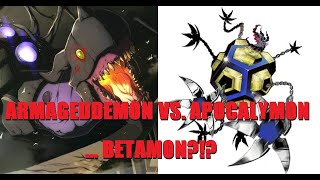 Armageddemon vs Apocalymon vs Betamon  DMO [upl. by Noryb]