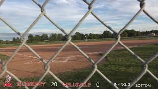 Elsberry Lady Indians v WellsvilleMiddletown Lady Tigers Varsity Softball [upl. by Hermione]