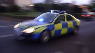 Essex police Ford Mondeo ST220 Road Policing Unit on a shout [upl. by Ardehs]