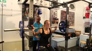 Ilona Wijmans power training at ReATSports Performance Center [upl. by Amocat]