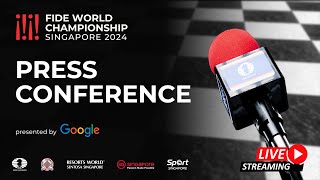 Press Conference  Ding Liren vs Gukesh D  FIDE World Championship 2024 [upl. by Latrena]