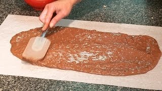 Spreading Rice Krispie Chocolate Bark [upl. by Aninep]