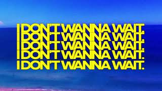 David Guetta amp OneRepublic  I Dont Wanna Wait Official Lyric Video [upl. by Hekking]