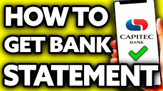 How To Get Bank Statement on Capitec App Very Easy [upl. by Lubba]