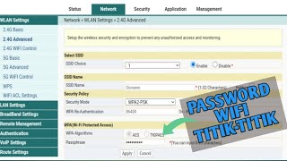 Cara Melihat Password WiFi Fiberhome TitikTitik PART 2 indihome [upl. by Malarkey]