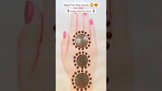 coin design simple full hand coinmehndi mehndi bridalmehndi ytshorts shortsfeed viral latest [upl. by Nickola772]